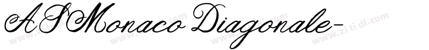 AS Monaco Diagonale字体转换